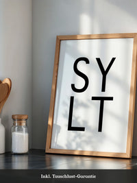 SYLT Typografie minimalistisch