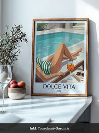 Pool Lounge Retro Stil Italien