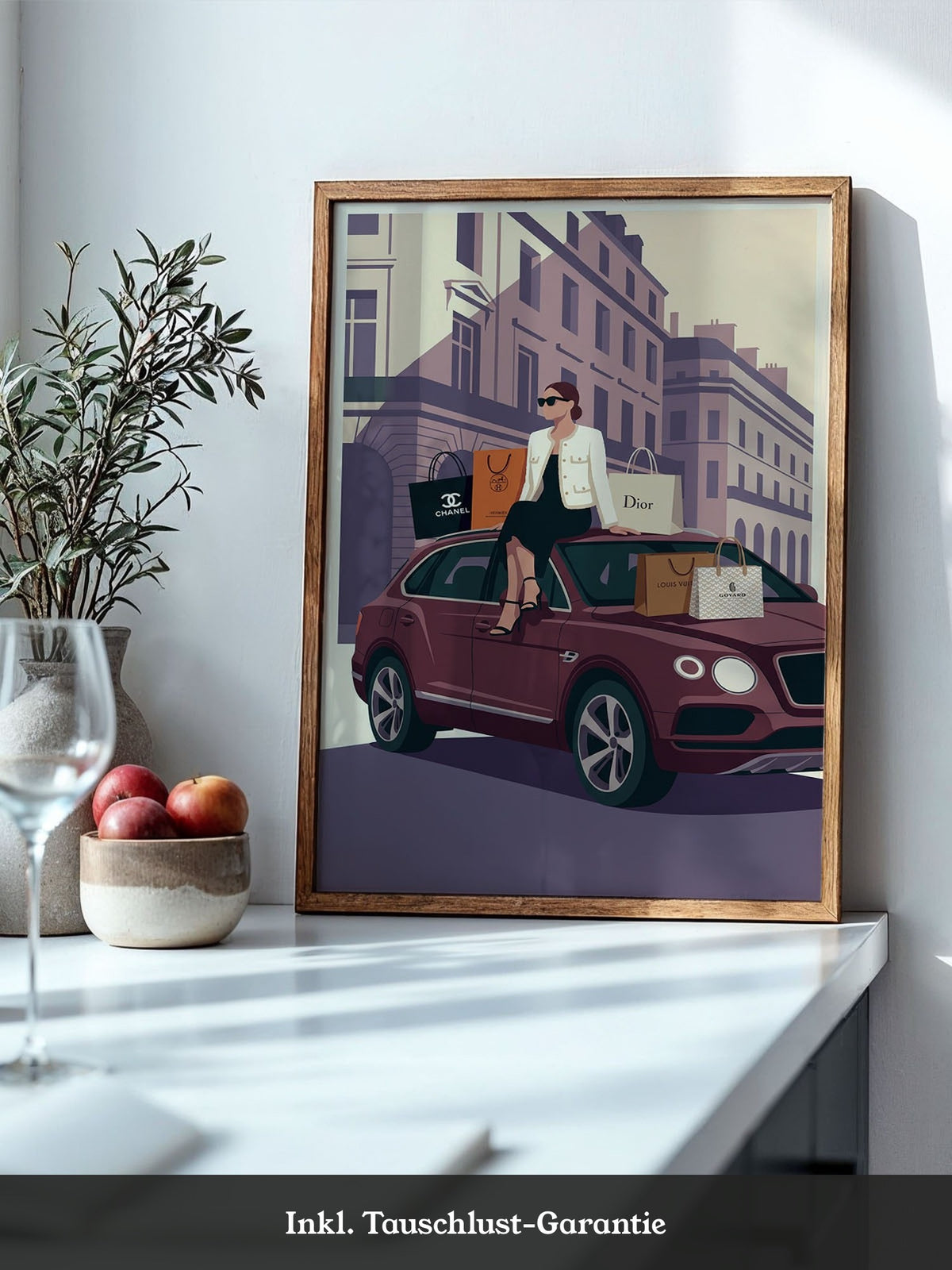 Luxus Shopping Illustration