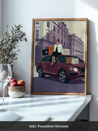 Luxus Shopping Illustration