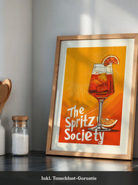Aperol Spritzglas Illustration orange