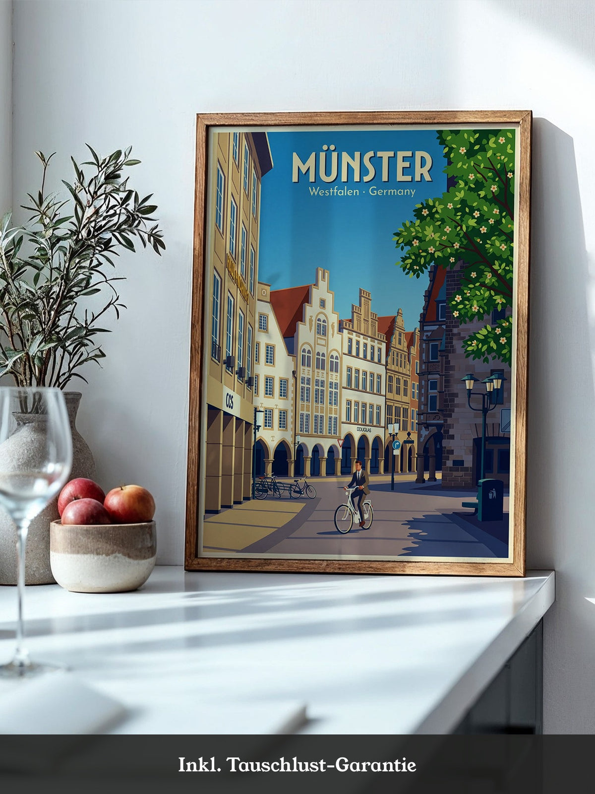 Münster Fahrradtour Vintage Look