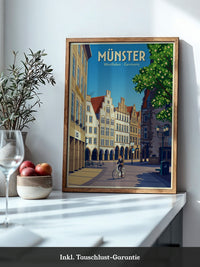 Münster Fahrradtour Vintage Look