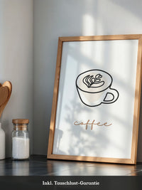 Cappuccino Tasse Minimalistisch