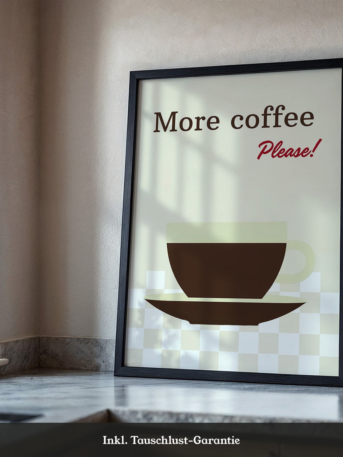 Kaffeetasse Text Retro-Design