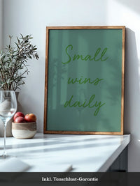 Motivationsspruch Grün Kalligrafie
