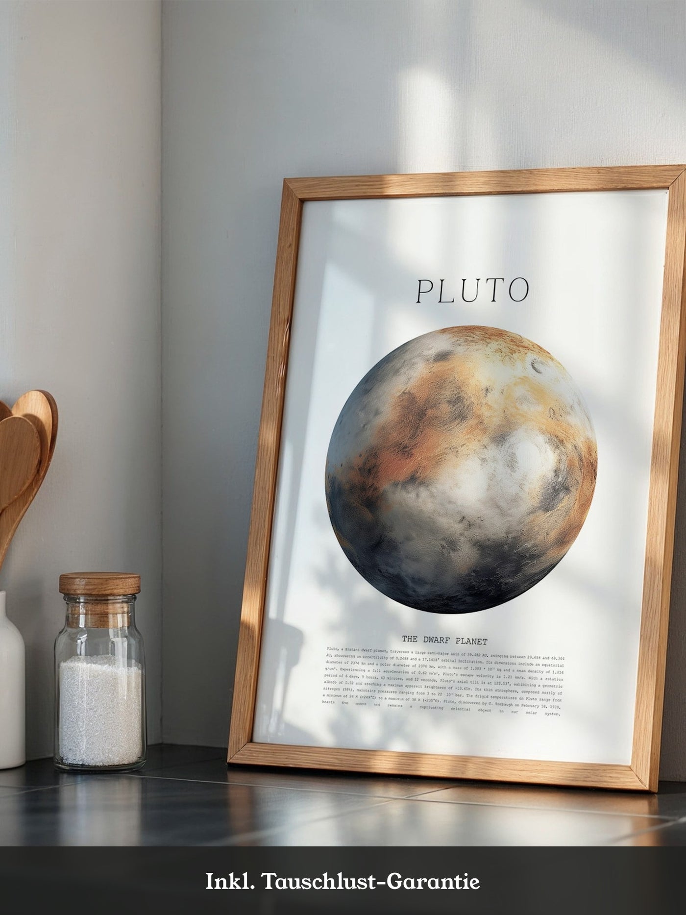 Pluto Planet Textur Farbig