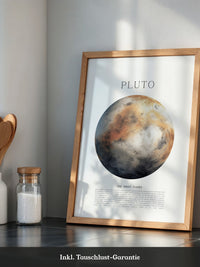 Pluto Planet Textur Farbig