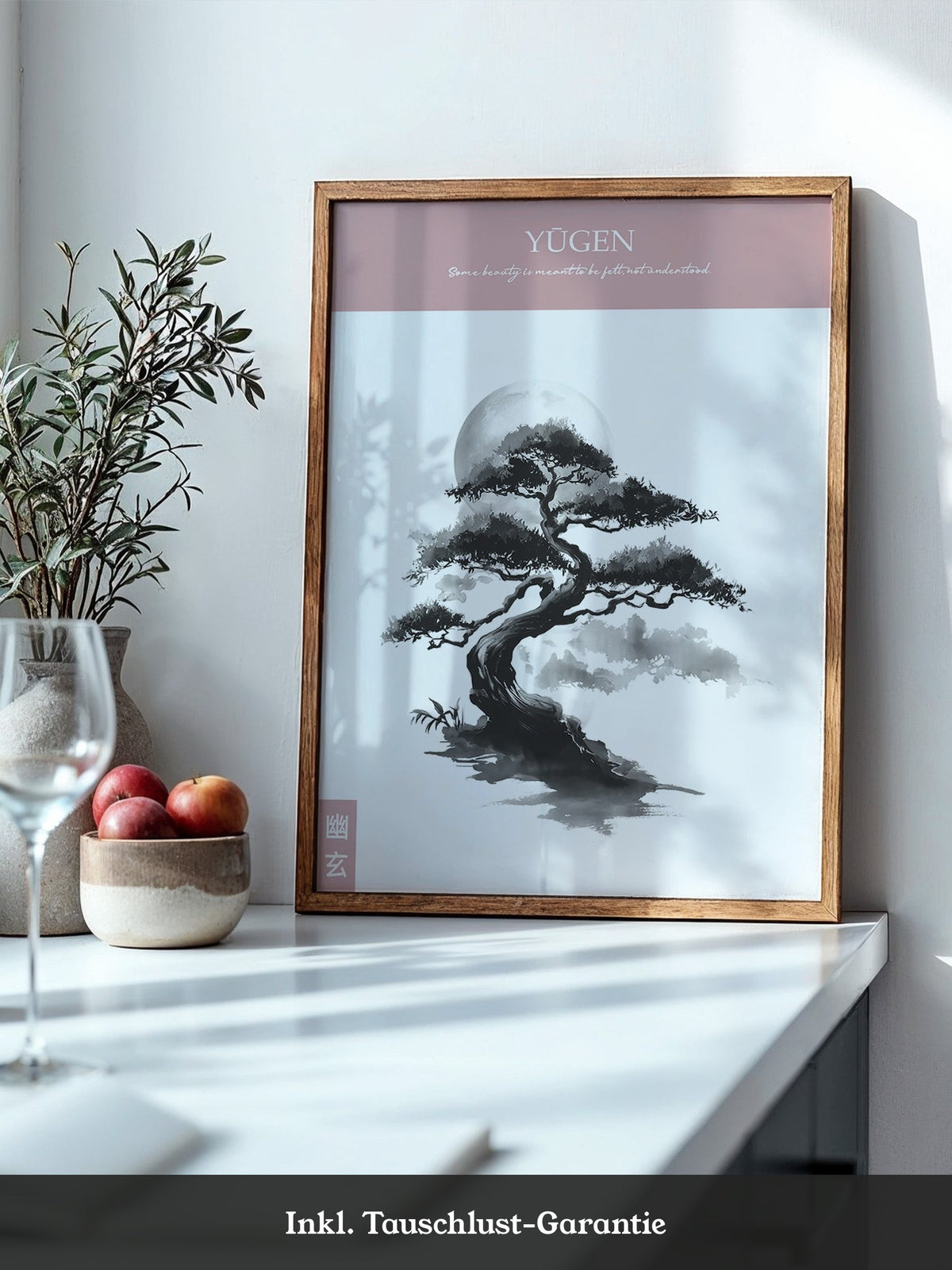Bonsai Mondlicht Malerei