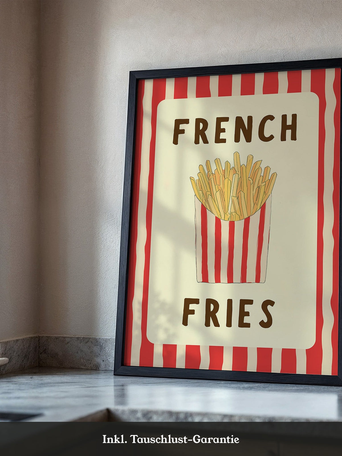 Pommes Streifen Stil