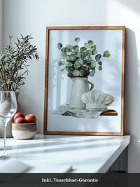 Eukalyptus Vase Kochmütze Aquarell