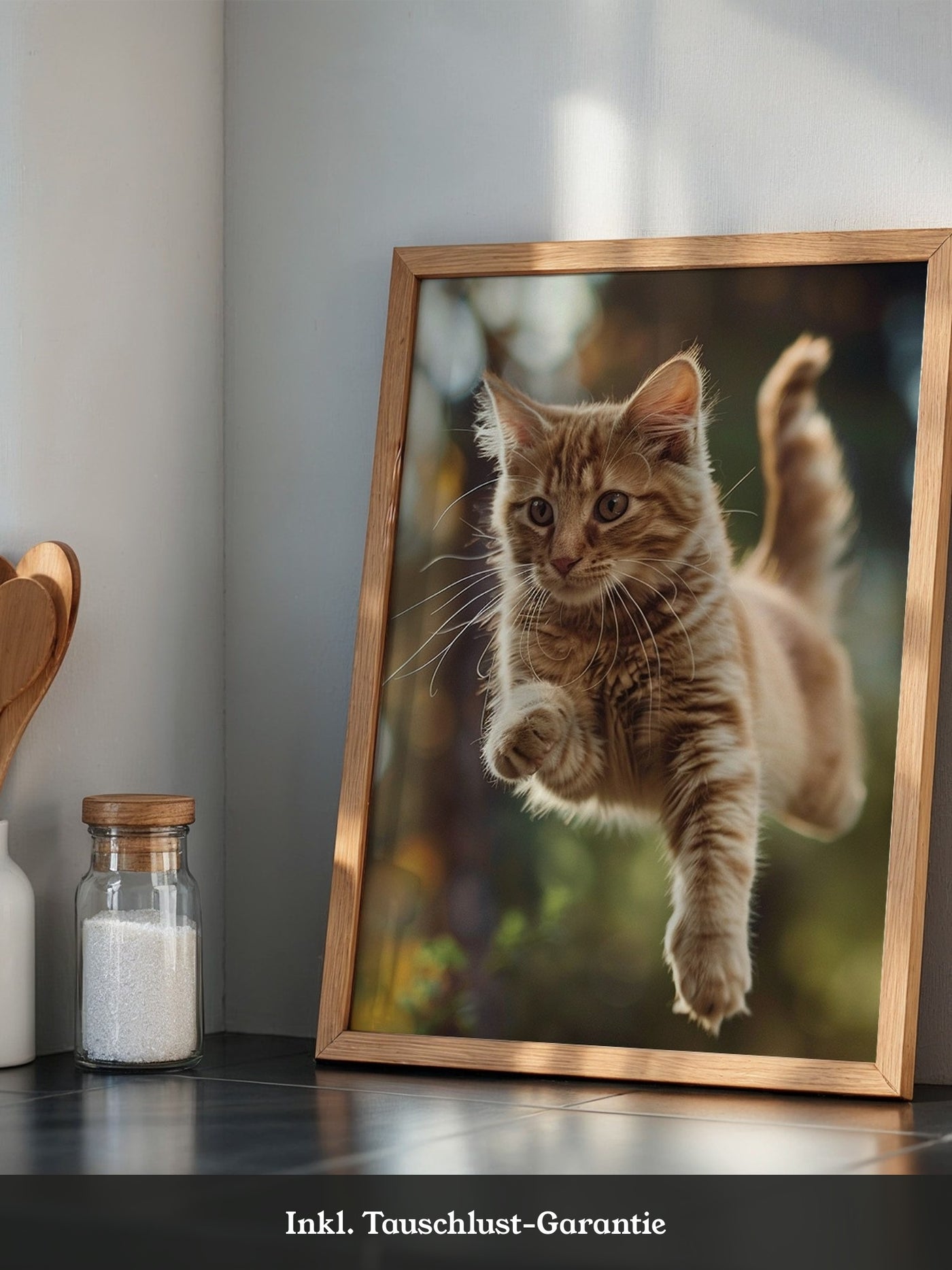 Springende Katze dynamisch