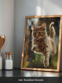 Springende Katze dynamisch