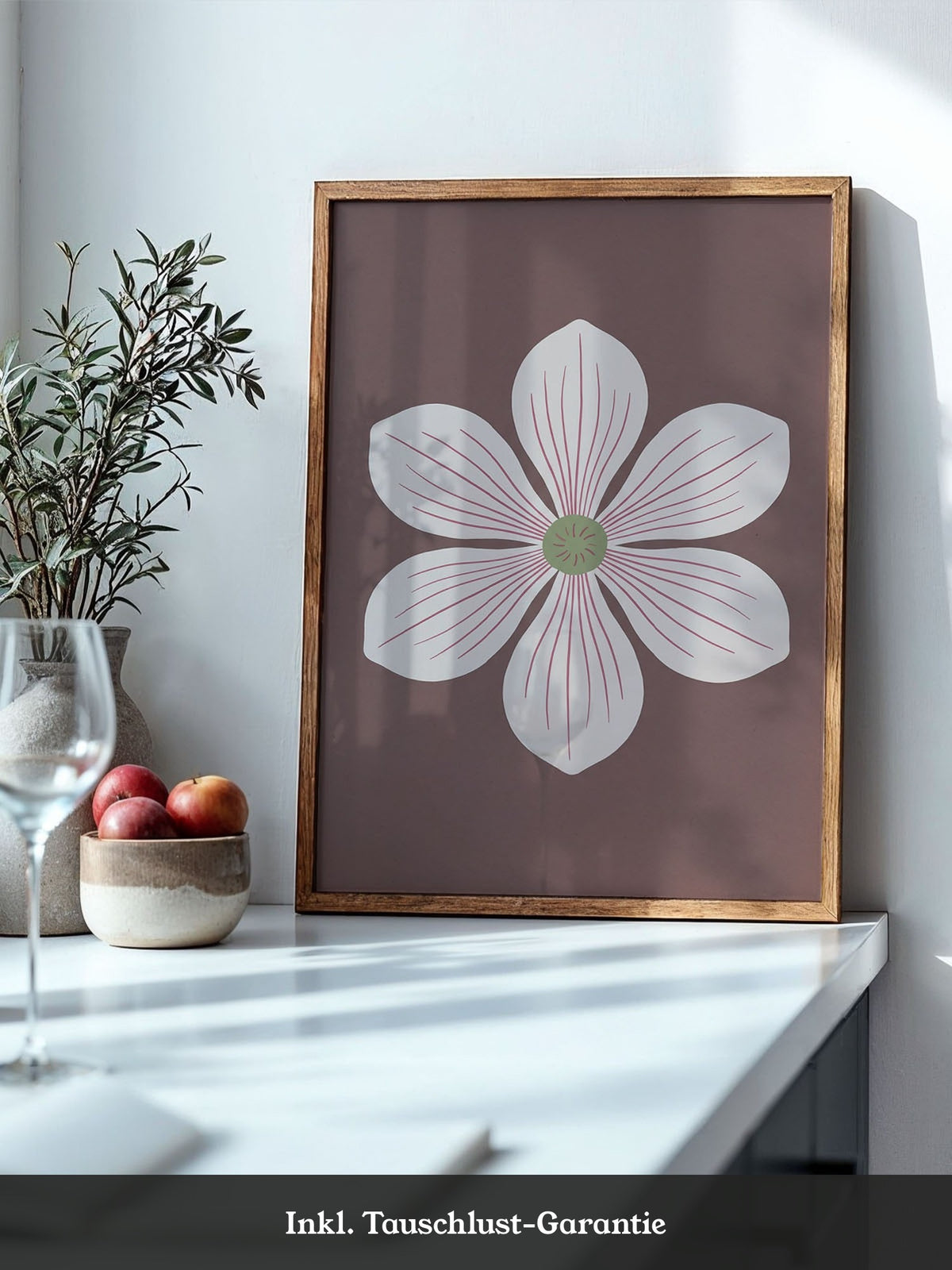 Blume Rosa Minimalistisch