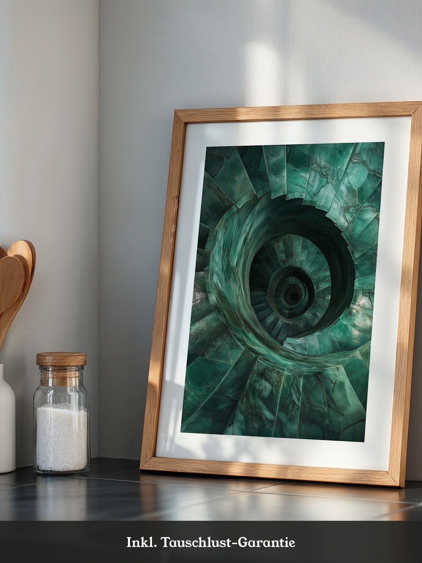 Spiraltreppe aus Jadeperspektive