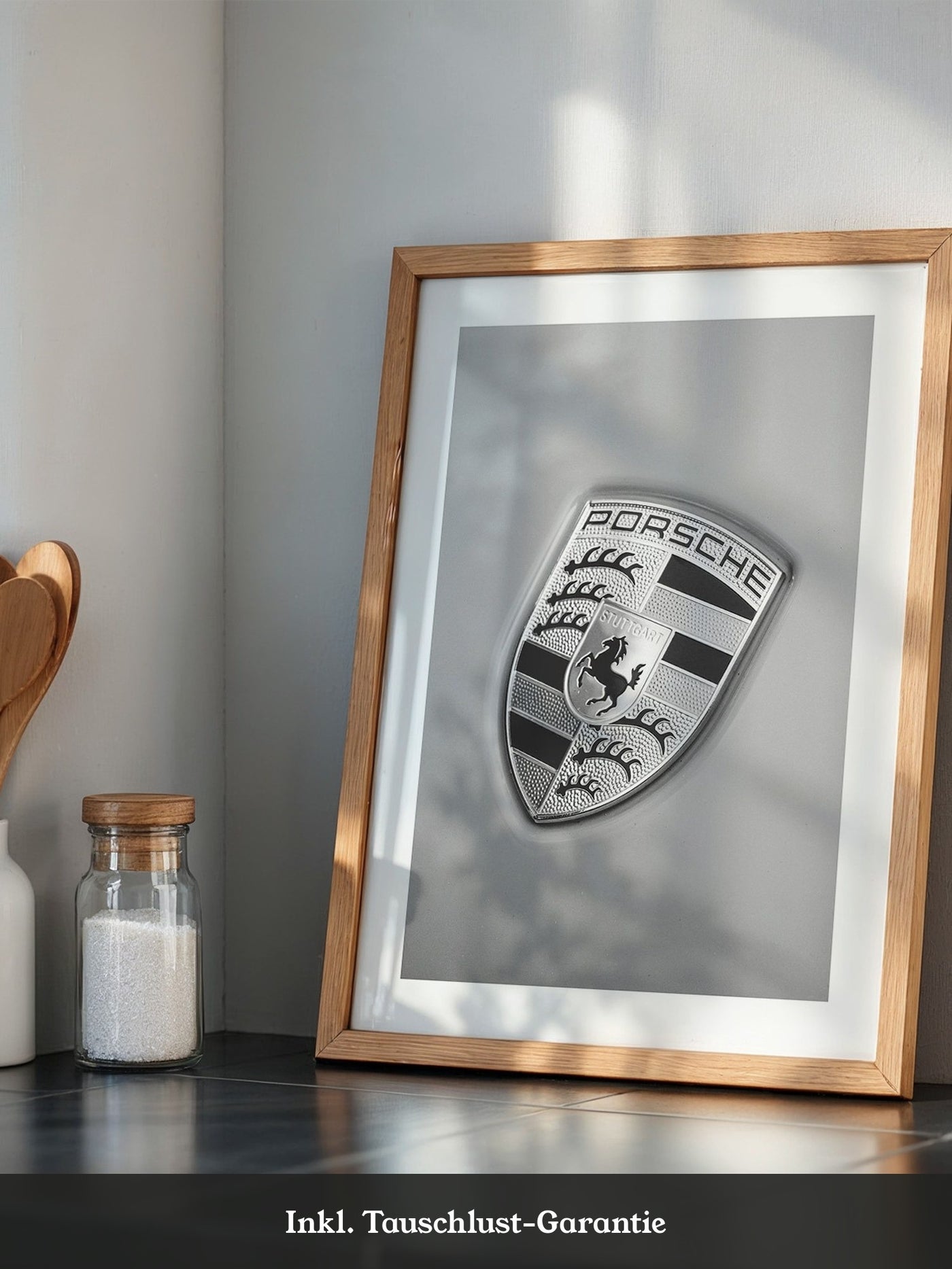 Porsche Emblem Silberränder