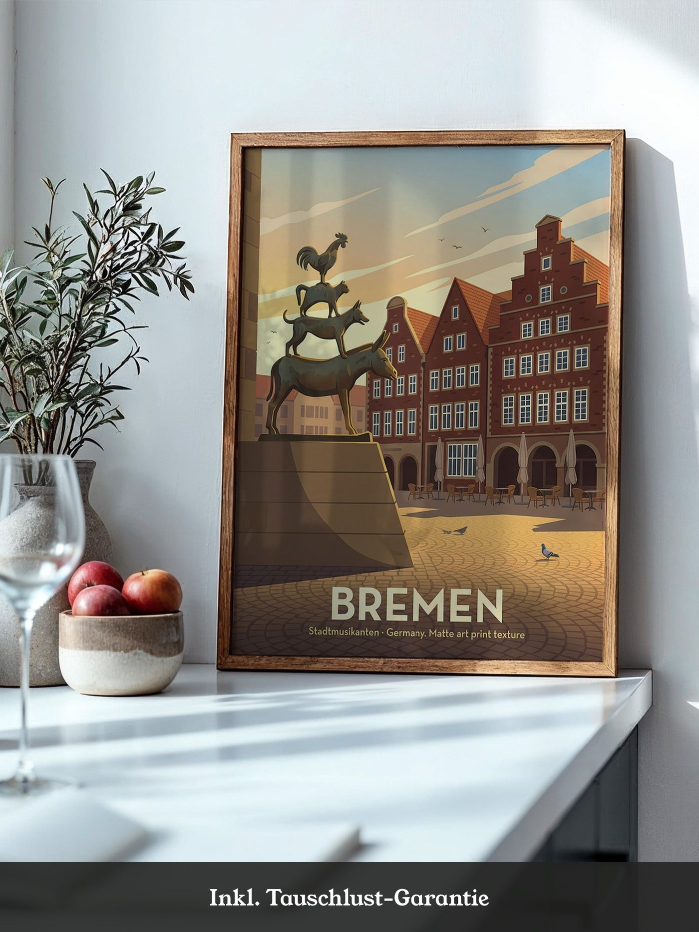 Bremer Stadtmusikanten Abendszene