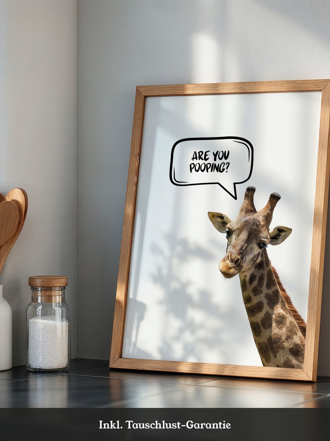 Giraffe Sprechblase Humor