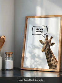 Giraffe Sprechblase Humor