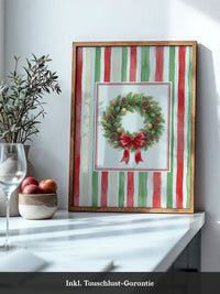 Weihnachtlicher Kranz Aquarell