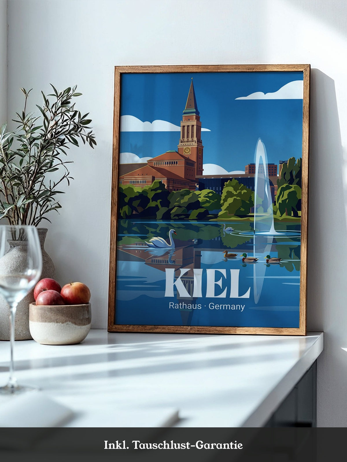 Kiel Rathaus Seeansicht