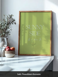 Sunny Lettering Gelbgrün
