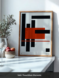 Geometrie Rot Schwarz Kontrast