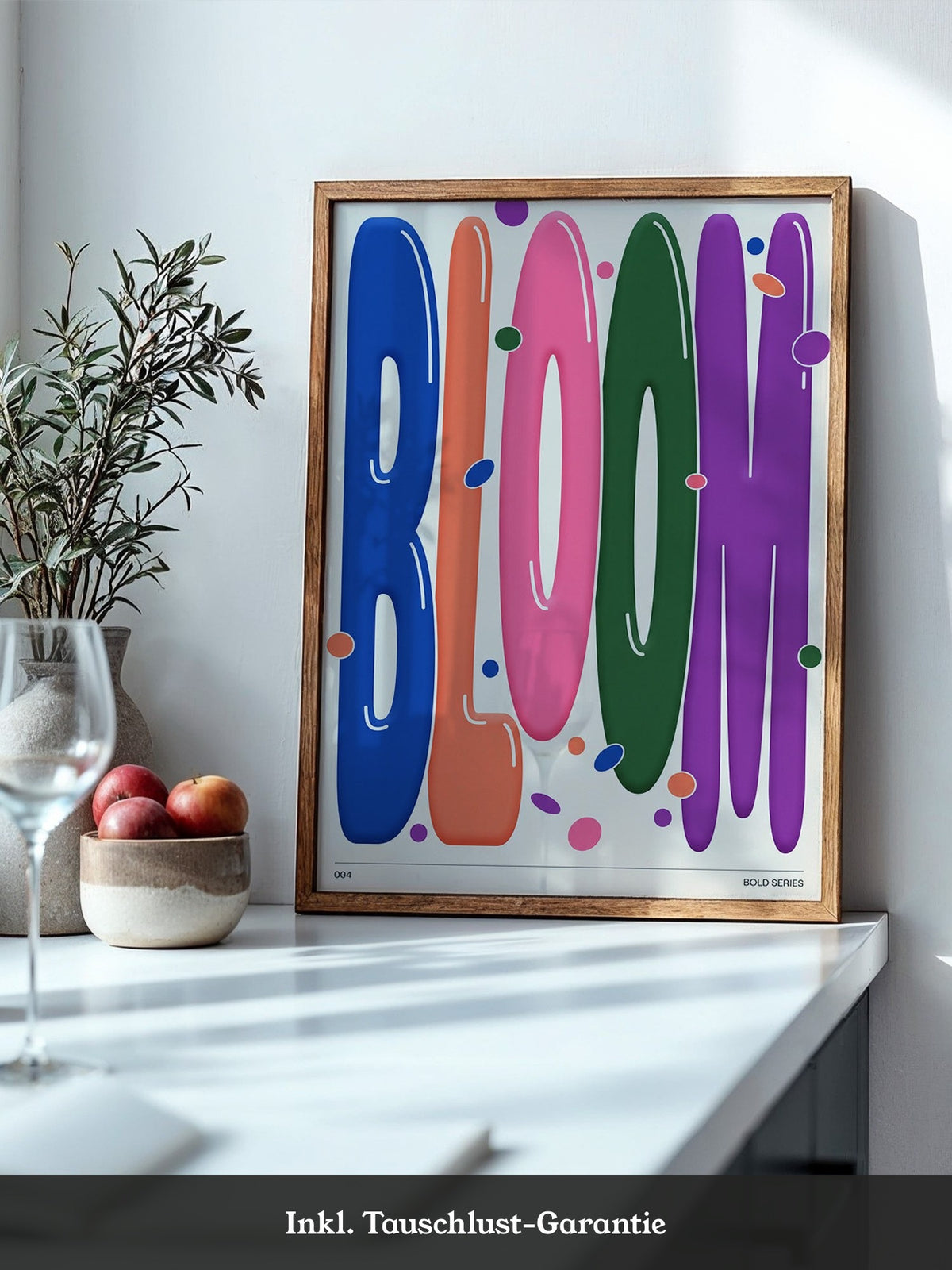 Bloom Farbenfrohes Typografie Design