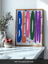 Bloom Farbenfrohes Typografie Design