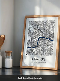 London Karte minimalistisch