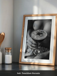 Espresso Martini Schwarzweiß