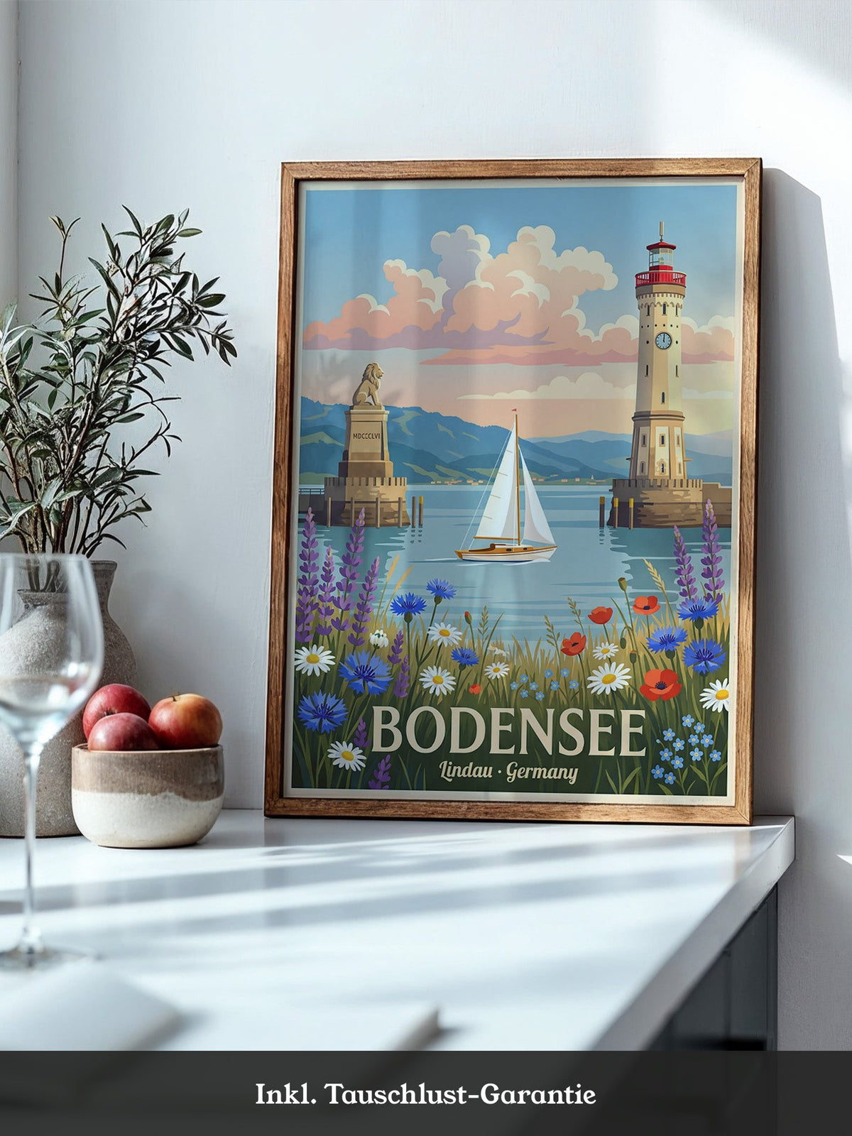 Bodensee Lindau Hafenmalerei