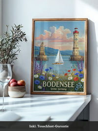 Bodensee Lindau Hafenmalerei