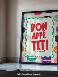 Bunte Macarons Skizzenstil