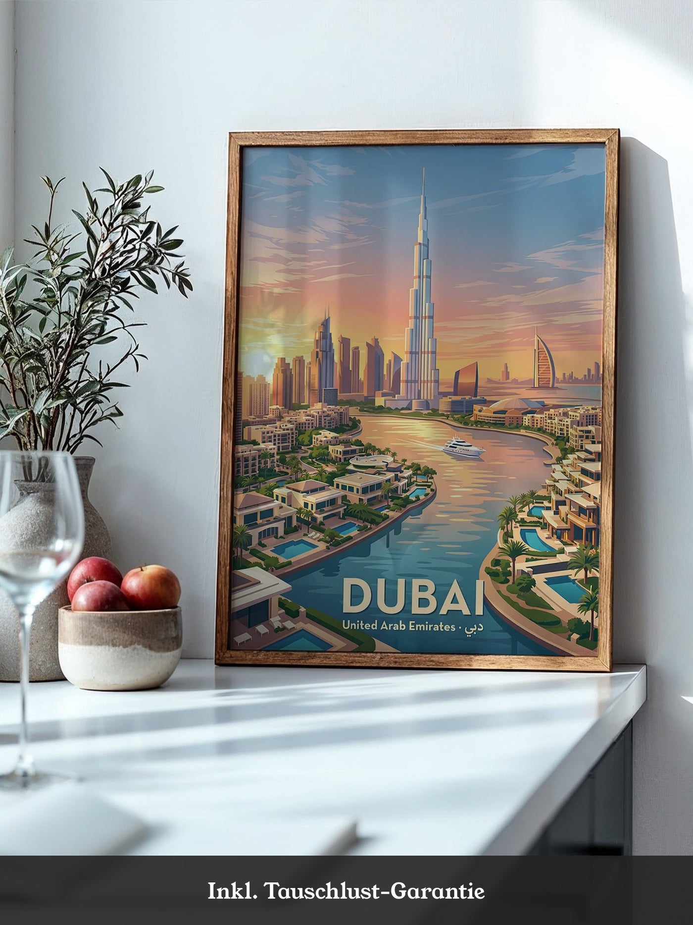 Dubai Skyline Sonnenuntergang