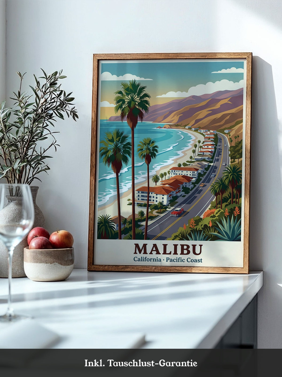 Malibu Küstenstraße Retro Stil