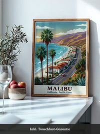 Malibu Küstenstraße Retro Stil