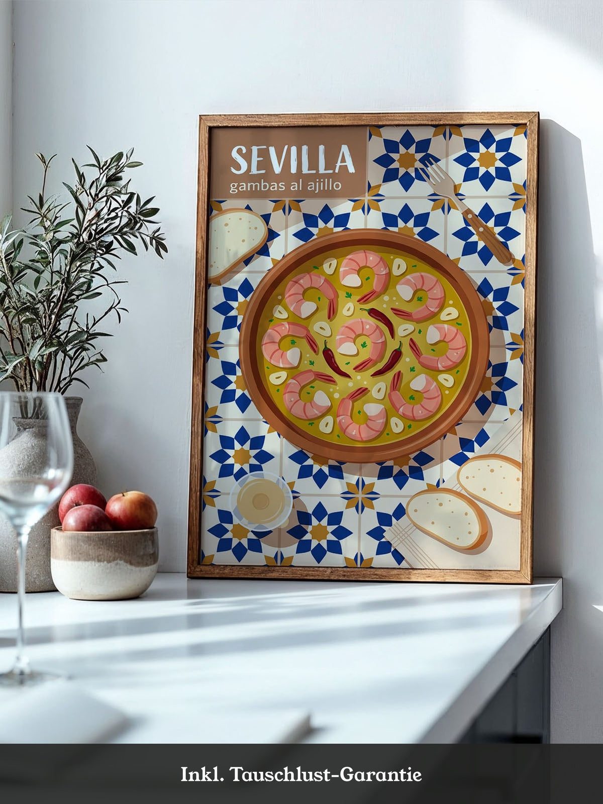 Sevilla Gambas Illustration