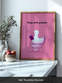 Ente Toilette Humor rosa