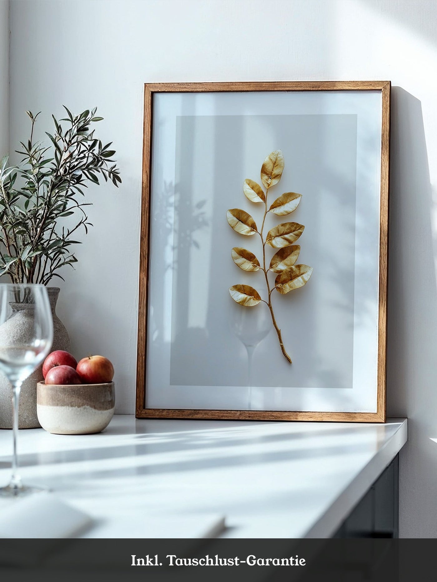 Goldene Blätter Minimalistisch
