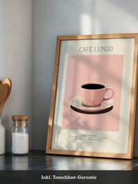 Kaffeetasse rosa minimalistisch