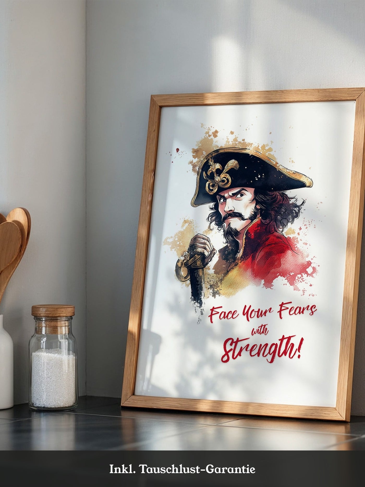 Piratenkapitän Aquarell Flair