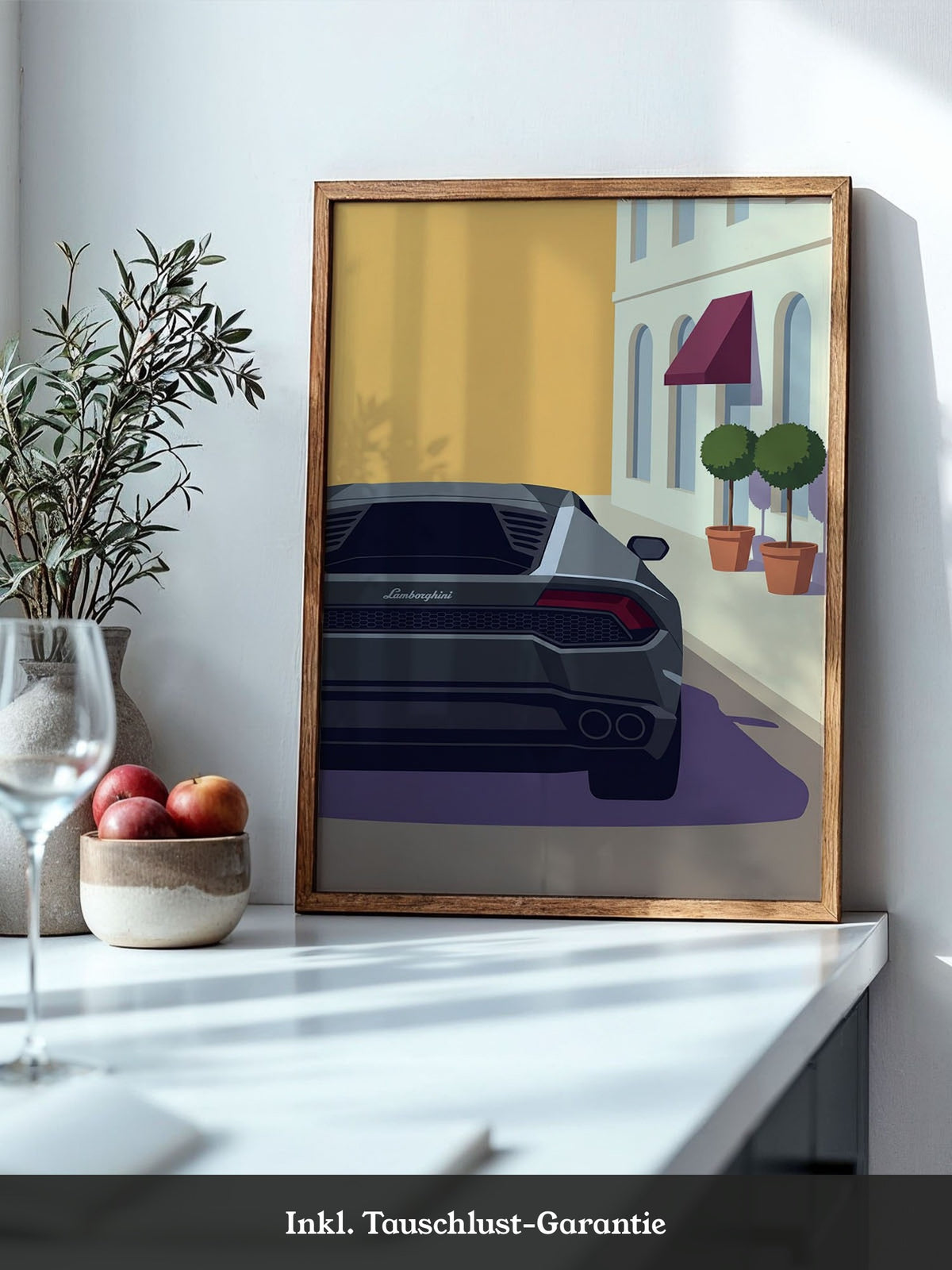 Sportwagen Illustration Gelb