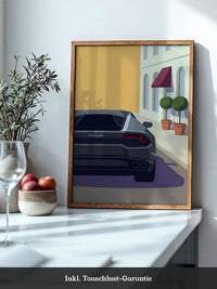 Sportwagen Illustration Gelb