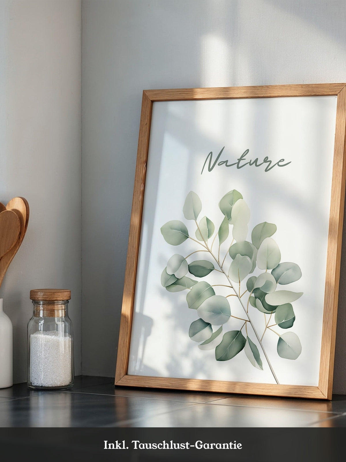 Eukalyptus Aquarell grün