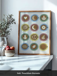 Kaffee Latte Art Poster