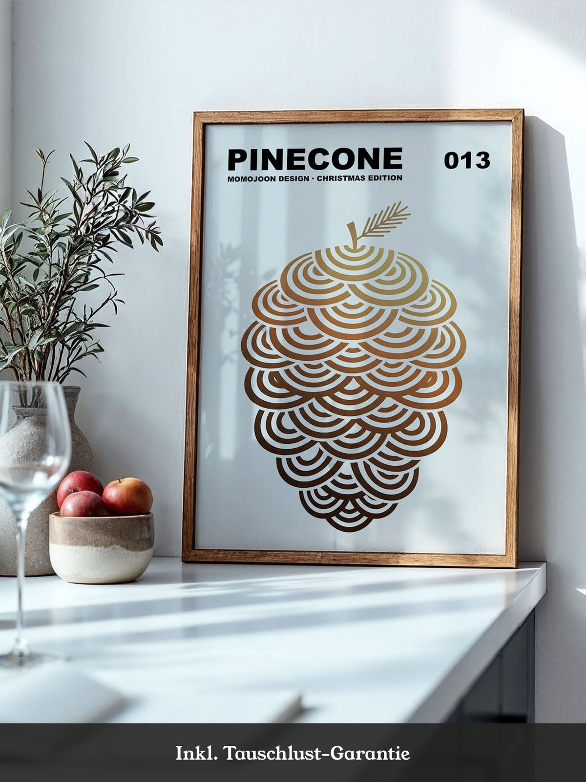 Kiefernzapfen Minimalistisch