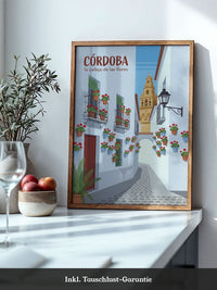 Córdoba Blumenstraße Illustration