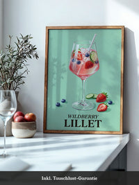 Wildbeeren Cocktail Aquarell