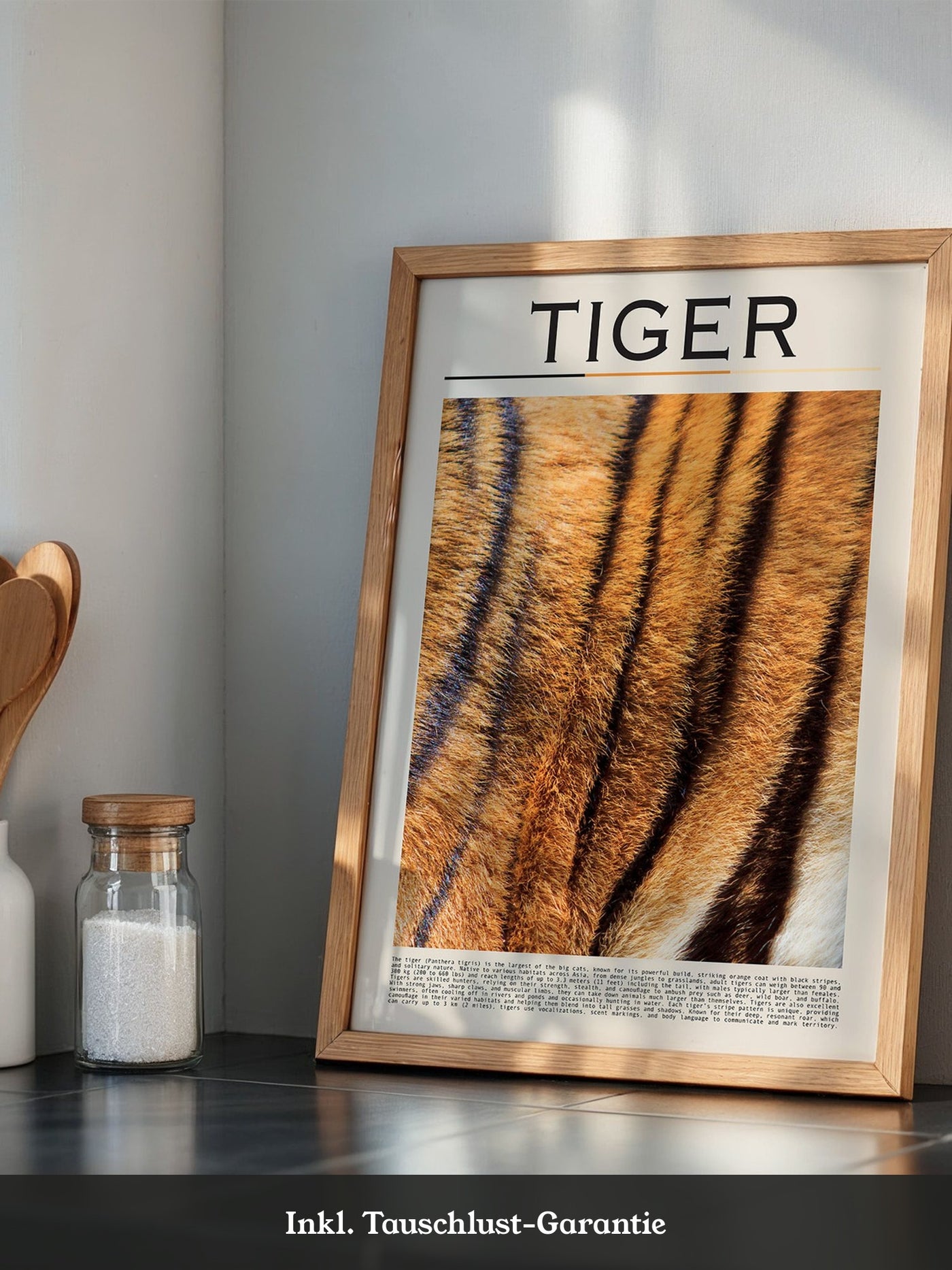 Tigerfell Nahaufnahme Strukturen